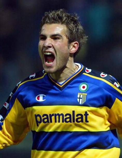 2002-03: fu la stagione di Adrian Mutu (Parma), autore di 18 gol i 31 partite. E i voti? Media del 6,63. Ansa 